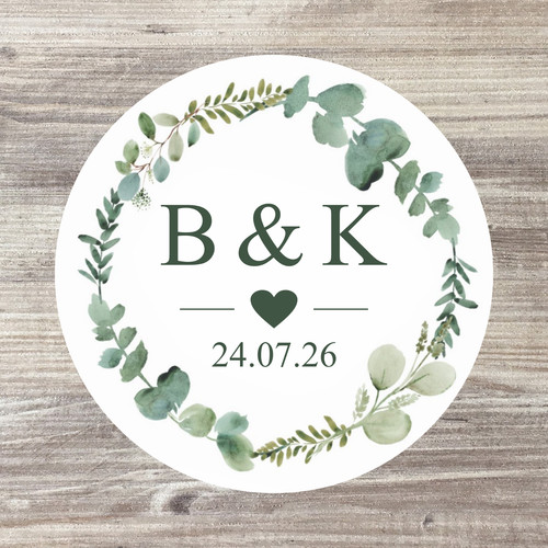 Personalised wedding stickers - personalised,