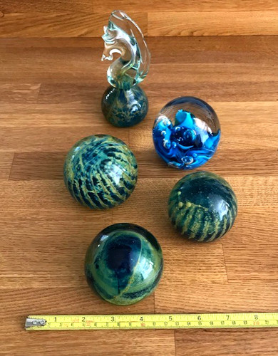 Mdina glass paperweights 4 - mdina,