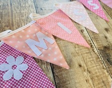 Personalised Bunting, Baby Bunting, Name Bunting, any name/ colour, £2 Per Flag