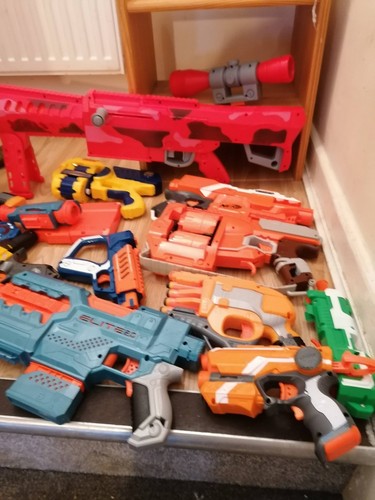 Nerf guns job lot - guns, large
