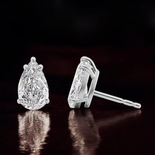 White gold earring carat - earring, igi