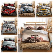 Tractor Car Duvet Cover Set