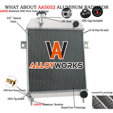 Upgraded 3 Row Aluminium Radiator Fits 1959-1967 JAGUAR MK2/MK II/S-Type MT UK