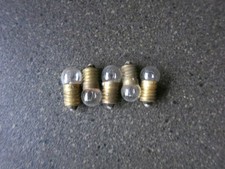 5 x Clear 24v 3/8 Screw Bulbs
