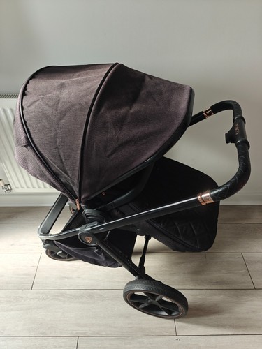 Venicci black pram stroller - black, pram/