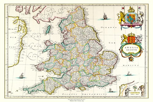 Jigsaw map england - map, wales