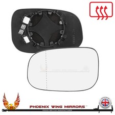 For Volvo V70 Door Wing Mirror Glass 2006-2007 Heated Clip On Left Hand Side