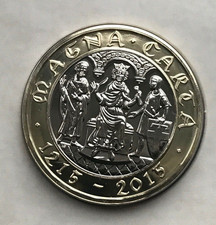2015 THE MAGNA CARTA TWO 2 POUND COIN BRILLIANT UNCIRCULATED BU BUNC