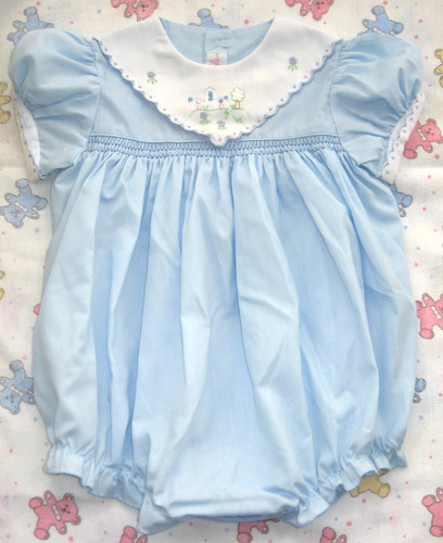 Floral emb play suit - baby, girl