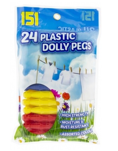 Plastic dolly pegs - dolly,