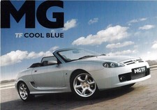 MG TF Cool Blue Limited Edition 2003 UK Market Single Sheet Brochure 115 & 135