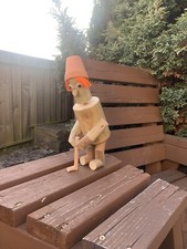 Wooden Flower Pot Man Garden