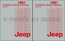 1981 Jeep Repair Shop Manual