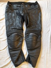 RST R-16 CE Leather Trousers Jeans Armour Motorcycle Black Size 44" 5XL Reg leg
