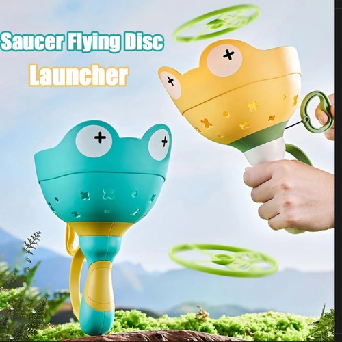 Saucer flying disc launcher - disc,