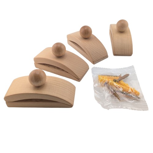 4pcs wood quilt hanger clamps - wood,