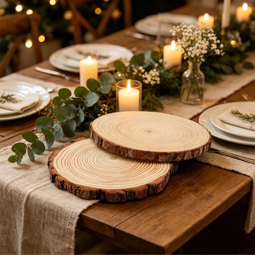 18cm large wood log slices - large,