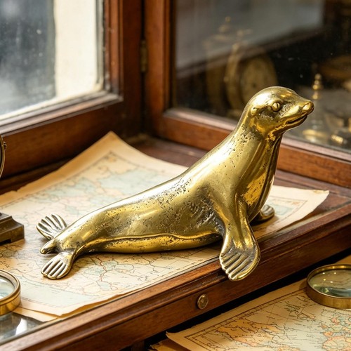 Solid brass seal - brass,