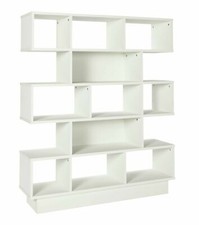Cubes Wide Bookcase - White