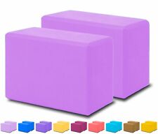 Yoga Blocks EVA Foam Bricks Fitness Stretch Pilates Gym Workout Exercise Bolster