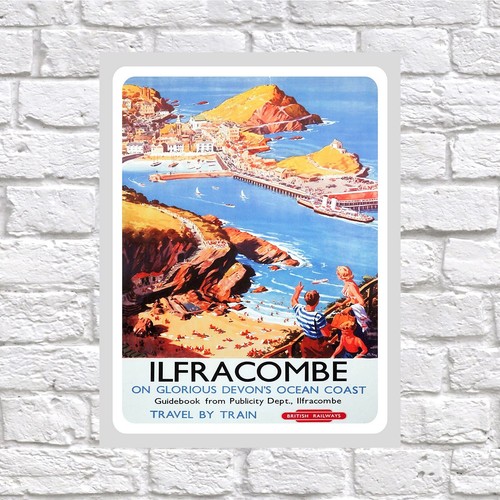 Ilfracombe retro tin sign art - retro,