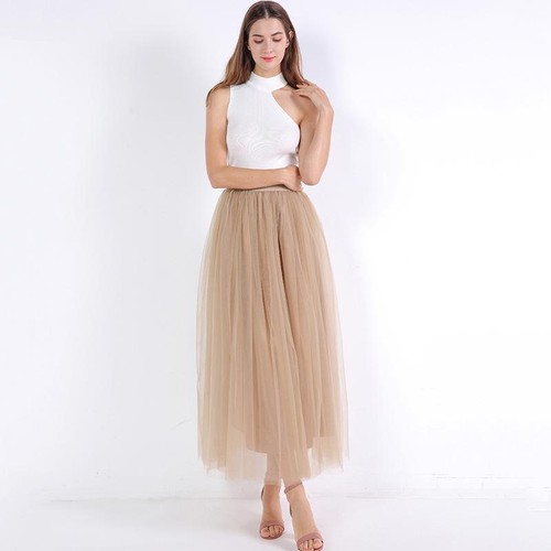 Ladies big swing tulle pleated - ladies,