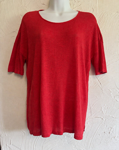 Monsoon linen blend red - linen,