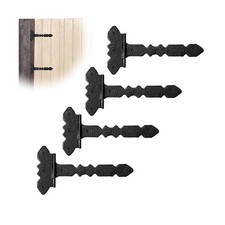 4 Pack 12" Black Wrought Iron