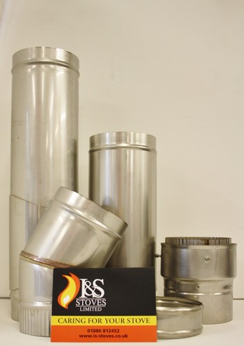 Solid stainless steel flue - solid,