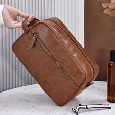 PU Leather Toiletry Bag For