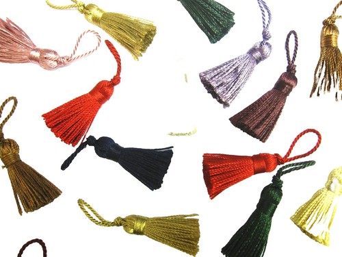 Mini craft tassels - 10, small