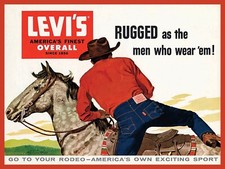 Vintage Levi Strauss Jeans Ad