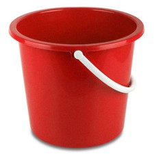 Red 10 litre Homeware Bucket