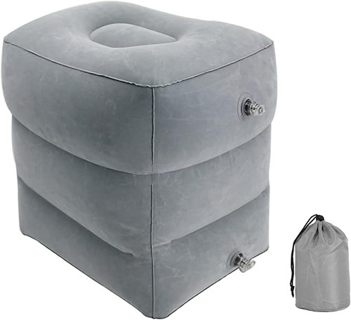 Inflatable travel footrest - inflatable,