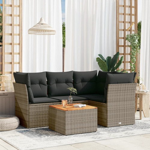 Garden sofa set grey brown - grey,,