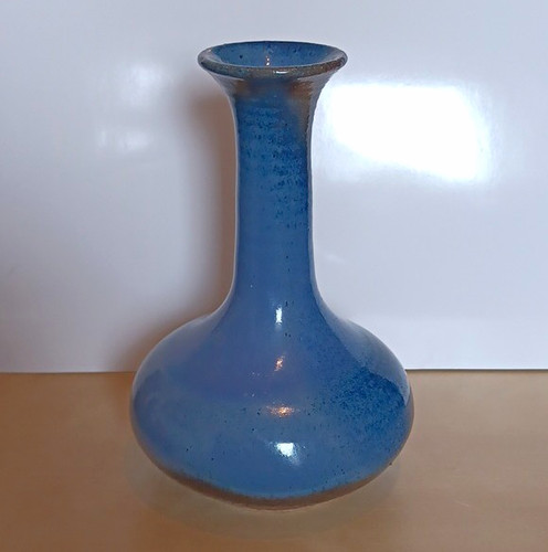 Blue brown glossy - &, glazed