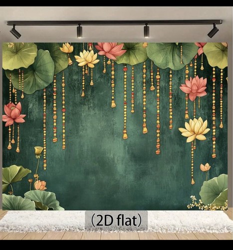 Flat vinyl floral - 2d,