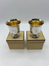 PAIR OF SOLID SILVER POINCON