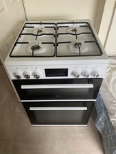 Beko Dual fuel Cooker 60x60x90cm Gas Hob Electric oven and grill. 6 Months old