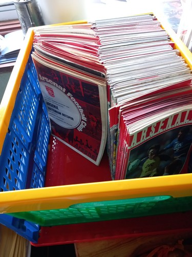 Arsenal football programmes - arsenal,