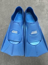 Zoggs Training Fins for Swimming - Blue - UK Size 10.5 to 11 - Used