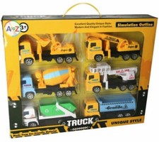 Toy Construction Vehicle 6pc