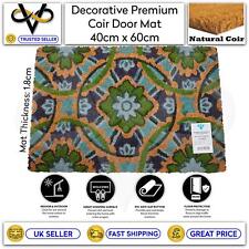 Coir Door Mat Green Design