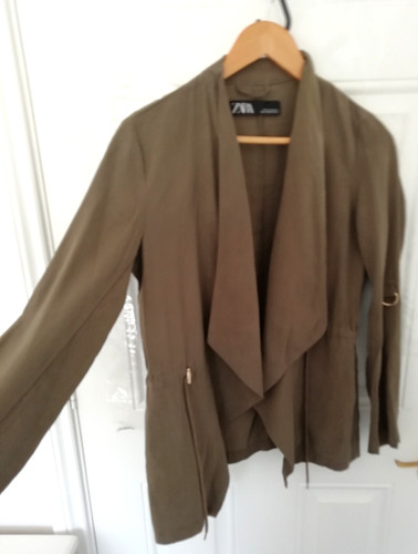 Zara khaki green utility - xs,