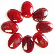 8Pcs 35x25x7mm Red Black