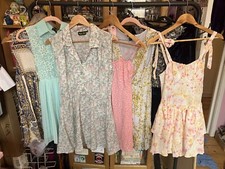 7 x womens summer dress bundle size 6,8,10. second hand bundle