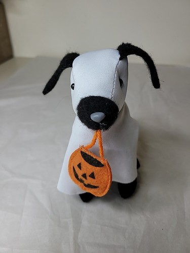 Halloween plush dog ghost - plush,