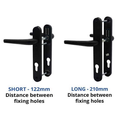 Upvc door handle - door, sprung