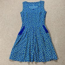 Vintage 60s Mini Dress Womens Size 6 UK Floral Mod 1960s Pockets