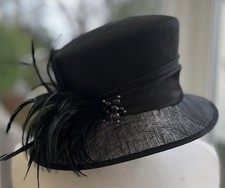 John Lewis Black Occasion Hat